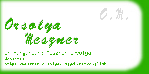 orsolya meszner business card